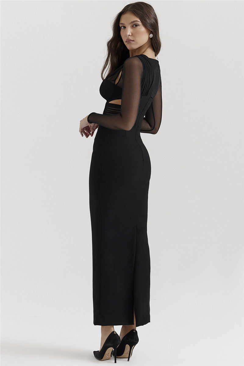 Beatrice Hollow Out Bodycon Sexy Maxi Dress