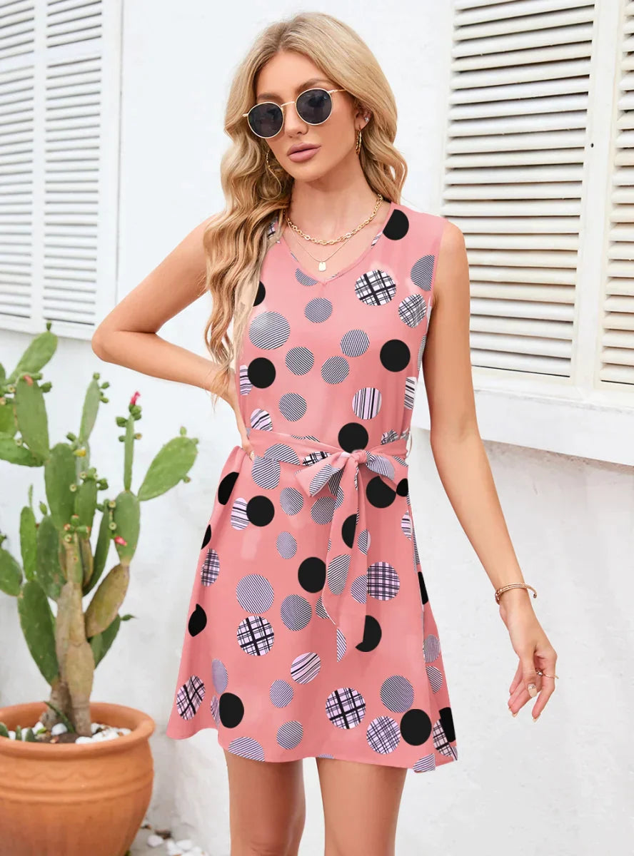 Vintage Polka-Dot Party Dress