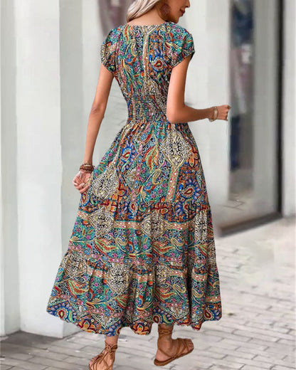 Vintage Printed Dress