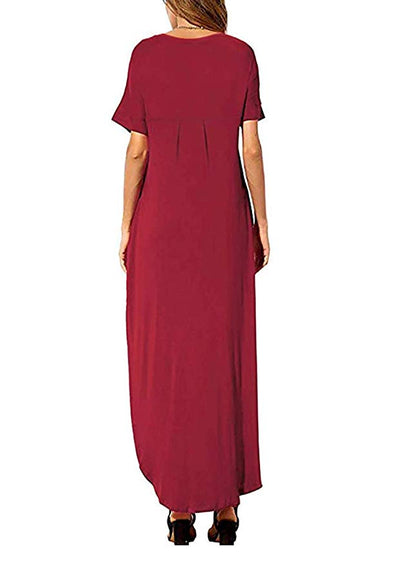 Summer Loose Pockets Long Dress for Women