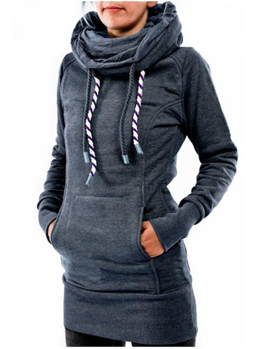 with and Front Hooded Pocket Fit Slim Sweatshirt Pullover Drawstring