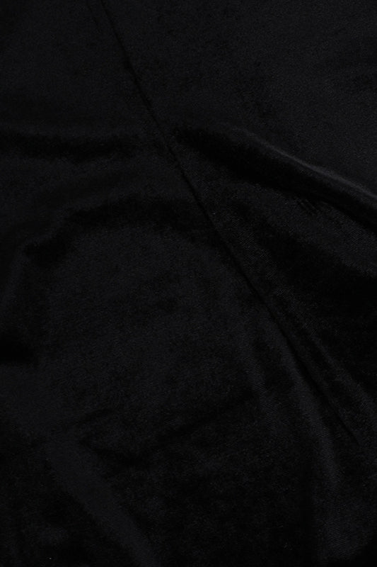 Velvet Pleated Hem Long Sleeve Party Dress