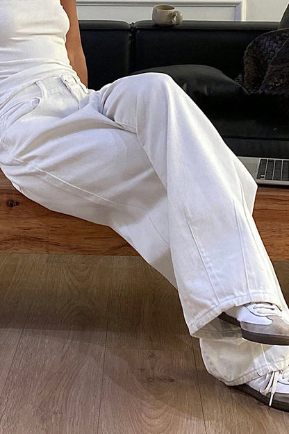 Loose Straight High Waist Jean