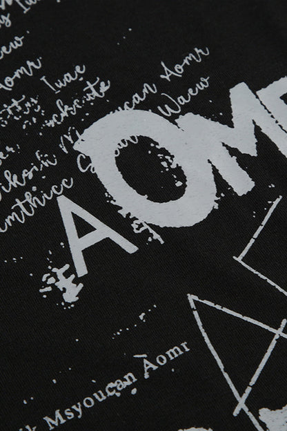 Backless Y2K Letter Print T-Shirt