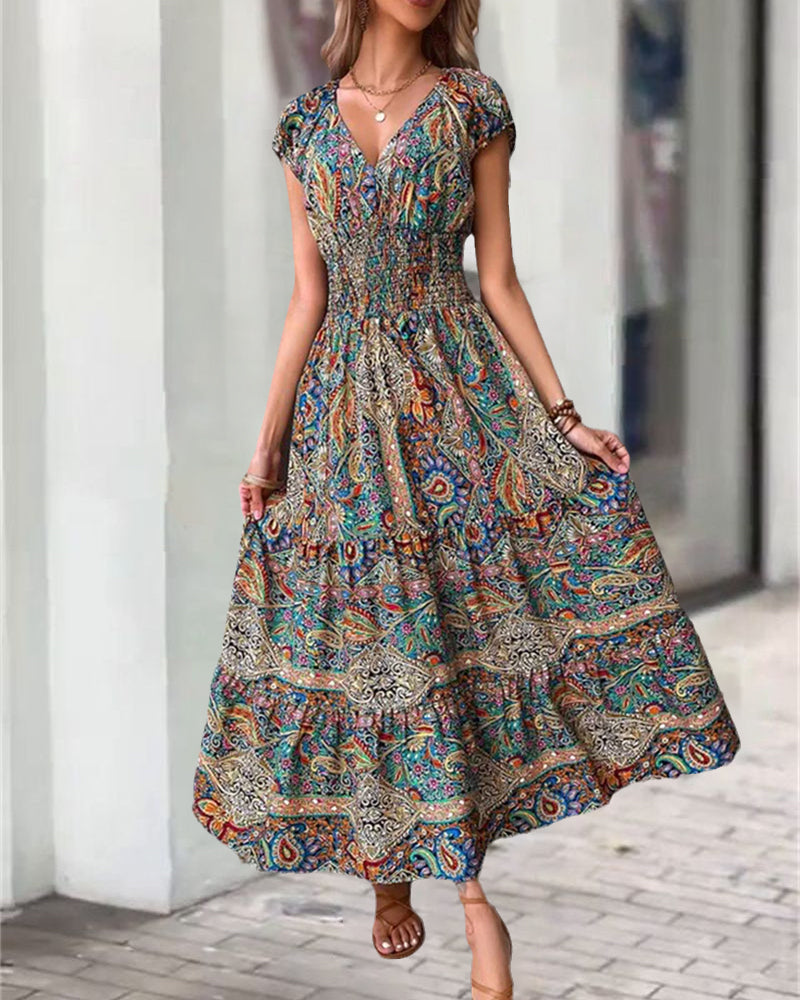 Vintage Printed Dress