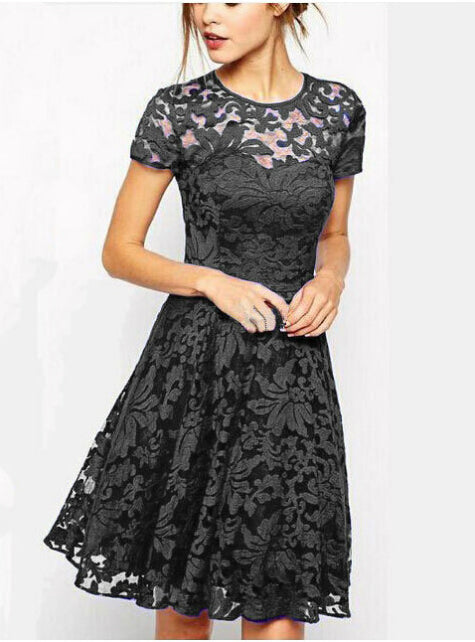 Sweet Lace Dress Sexy Party Princess Slim