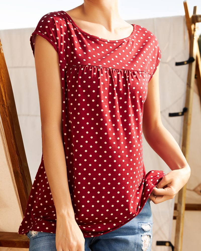 and Polka Flowered Dot Tee