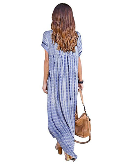 Summer Maxi Dress with Pockets for Women