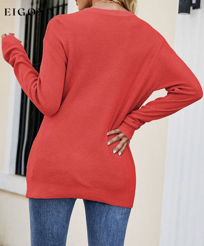 Cosybreezee - Twisted Round Neck Sweater