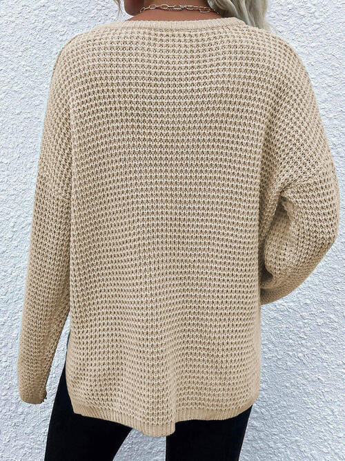 Arm Notched with Long Sweater Detail