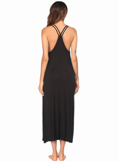 Sling Backless Dress in Black