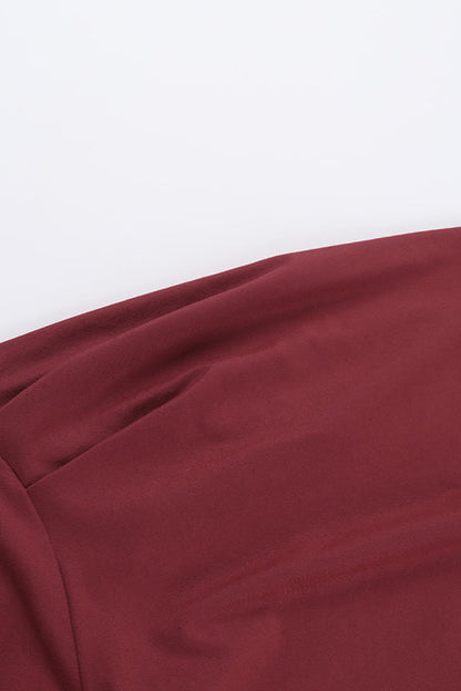 Asymmetrical Ruched Off-Shoulder Bodycon Party Dress