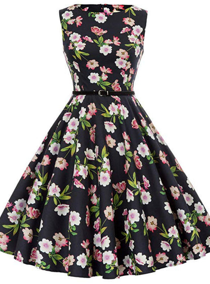 Vintage 1950's Short Print Dress