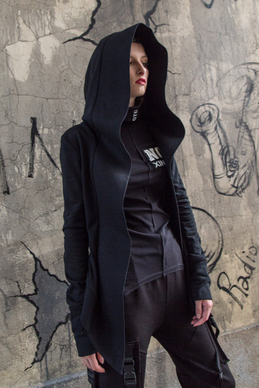 Oversized Hooded Cape Hoodie