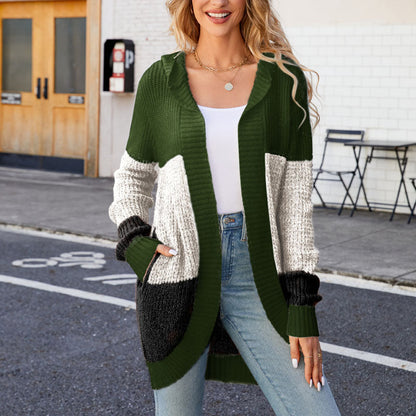 Block Color Cardigan