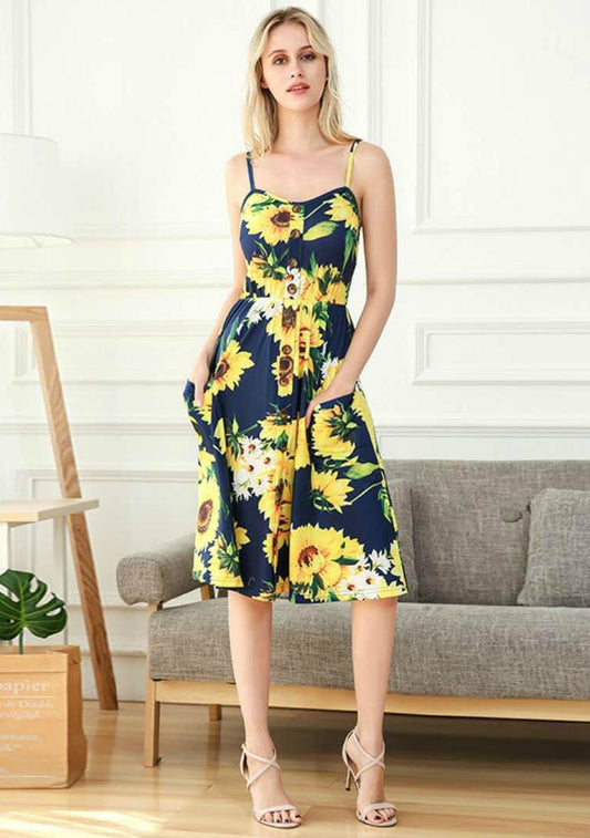 Sunflower Cami Skater Dress