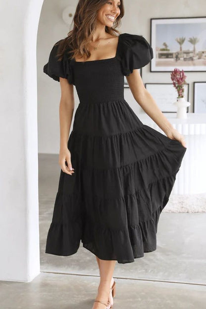 Anne Elegant Tiered Dress