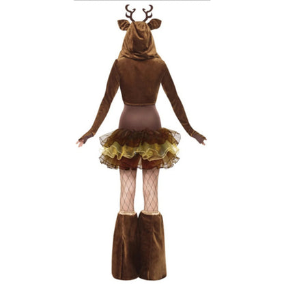 Winter Xmas Tree Deer Snowman Sexy Lolita Party Christmas Costume