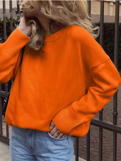 Vintage Casual Cozy Stylish Autumnal Streetwear Warm Long Sleeve Sweater