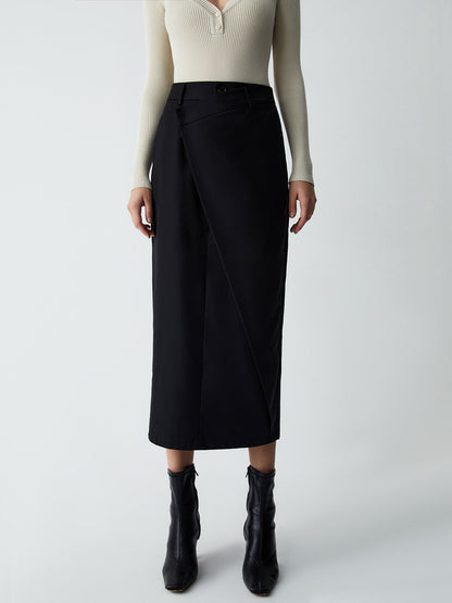 Asymmetric Layer Graceful Maxi Skirt