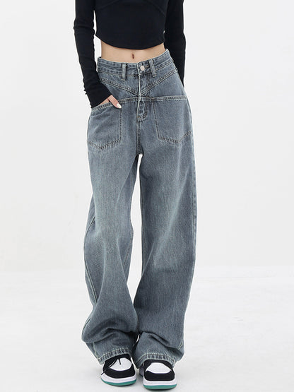 Baddie Baggy Wide Trendy Leg Boyfriend Jeans