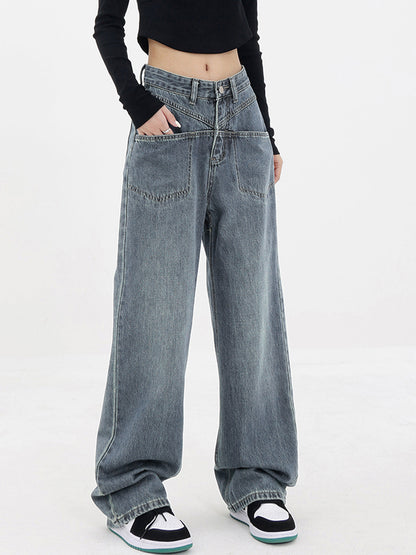 Baddie Baggy Wide Trendy Leg Boyfriend Jeans