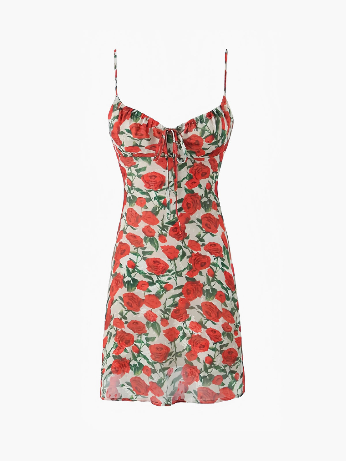 Cosybreezee - Bulgaria Roses Floral Backless Mini Dress