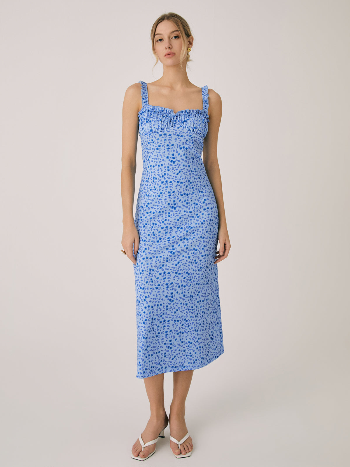 Cosybreezee - Cami Floral Bohemian Vacation Midi Dress