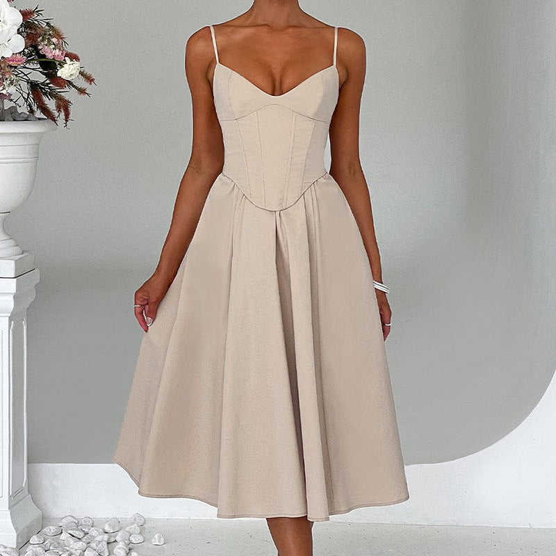 Alison Backless Loose Sexy Midi Dress