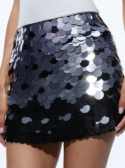 Rubi Sequin Stylish Mini Skirt