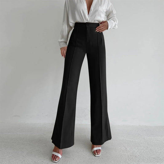 Loose Split Straight Relaxed Pants