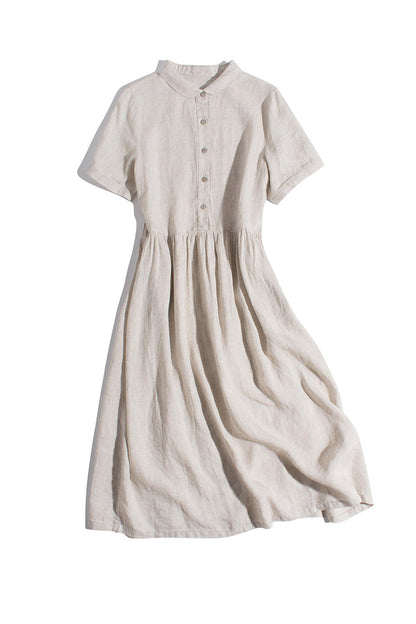 Slouchy Linen Daisy Dress