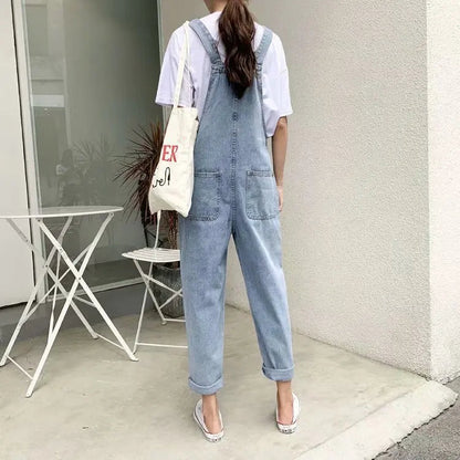 Blue Vintage Quality Fashion Women Pant Woman High Waist Denim Pants Wide Leg Denim Clothing Jean