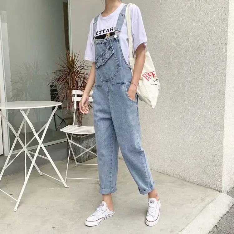 Blue Vintage Quality Fashion Women Pant Woman High Waist Denim Pants Wide Leg Denim Clothing Jean