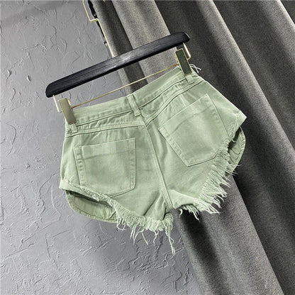 Cosybreezee - Womens Summer Low Waist Denim Shorts