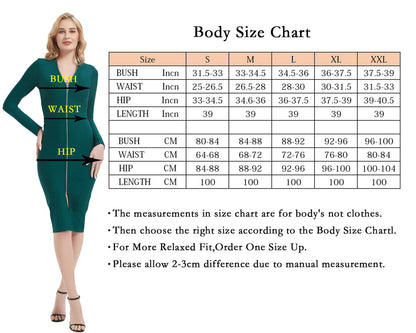 Women's Full Gown Celebrity Club Gown - V Bodycon Warm-Season Vestidos Deep Bandage Evening Neck with for Sleeves Party