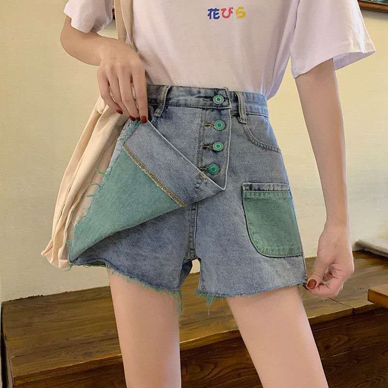 Cosybreezee - Women's Chic High Waist Denim Shorts