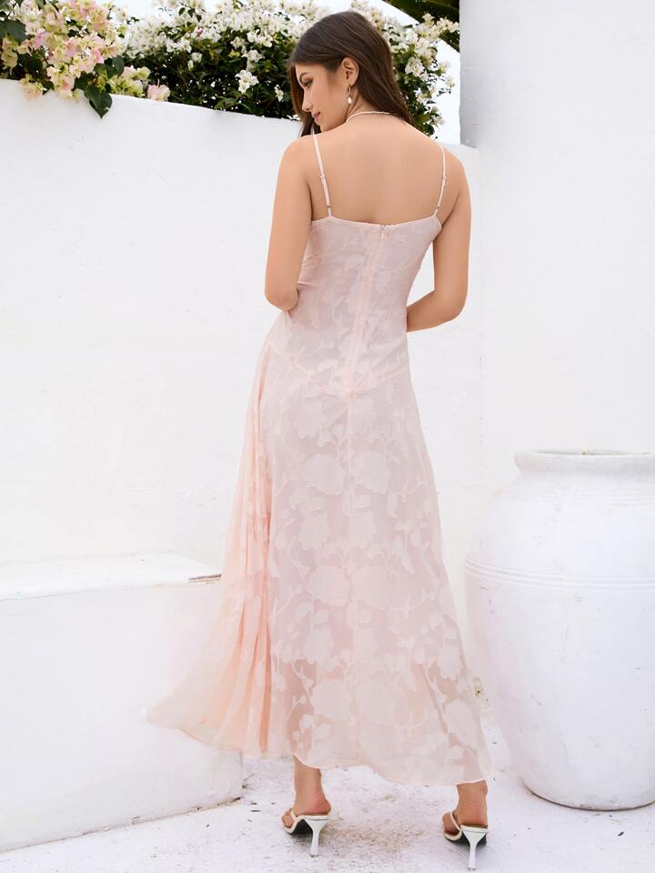 Blush of Elegance Charming Lace Maxi Dress