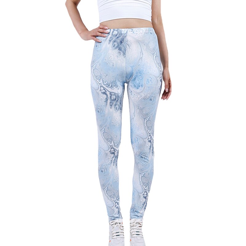 Tie Dye Printing Bottom Fitness Pants Sexy Trousers