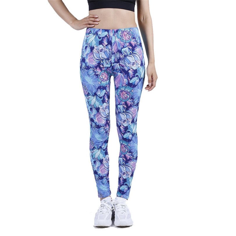 Tie Dye Printing Bottom Fitness Pants Sexy Trousers