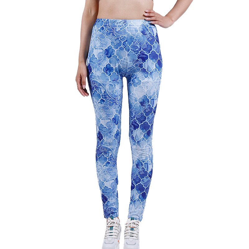 Tie Dye Printing Bottom Fitness Pants Sexy Trousers