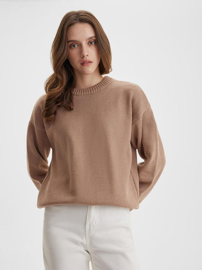 Cosybreezee - Audrey O Neck Oversized Casual Women Sweater