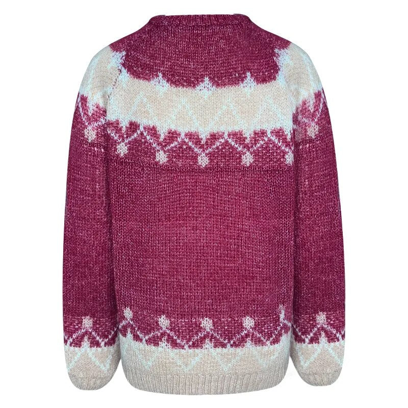 Eva Print Knitted Women Sweater