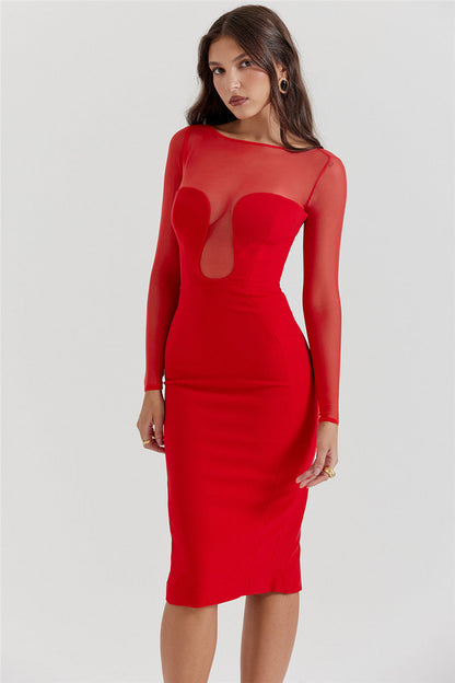 Tanya Strapless Sexy Midi Dress