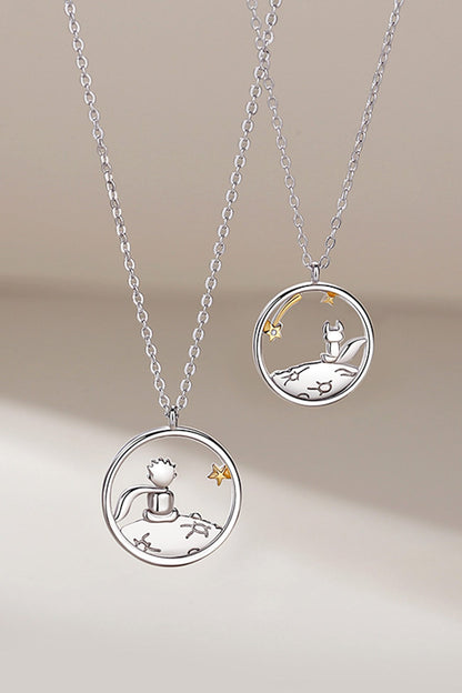 Little Prince & Fox Couple Necklace