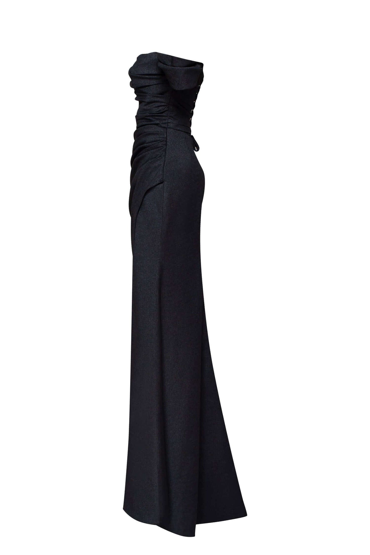 Black Epic Off-The-Shoulder Charming Thigh Slit Maxi Dress