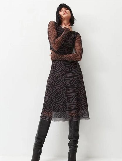 True Hues Stylish Velvet Dress