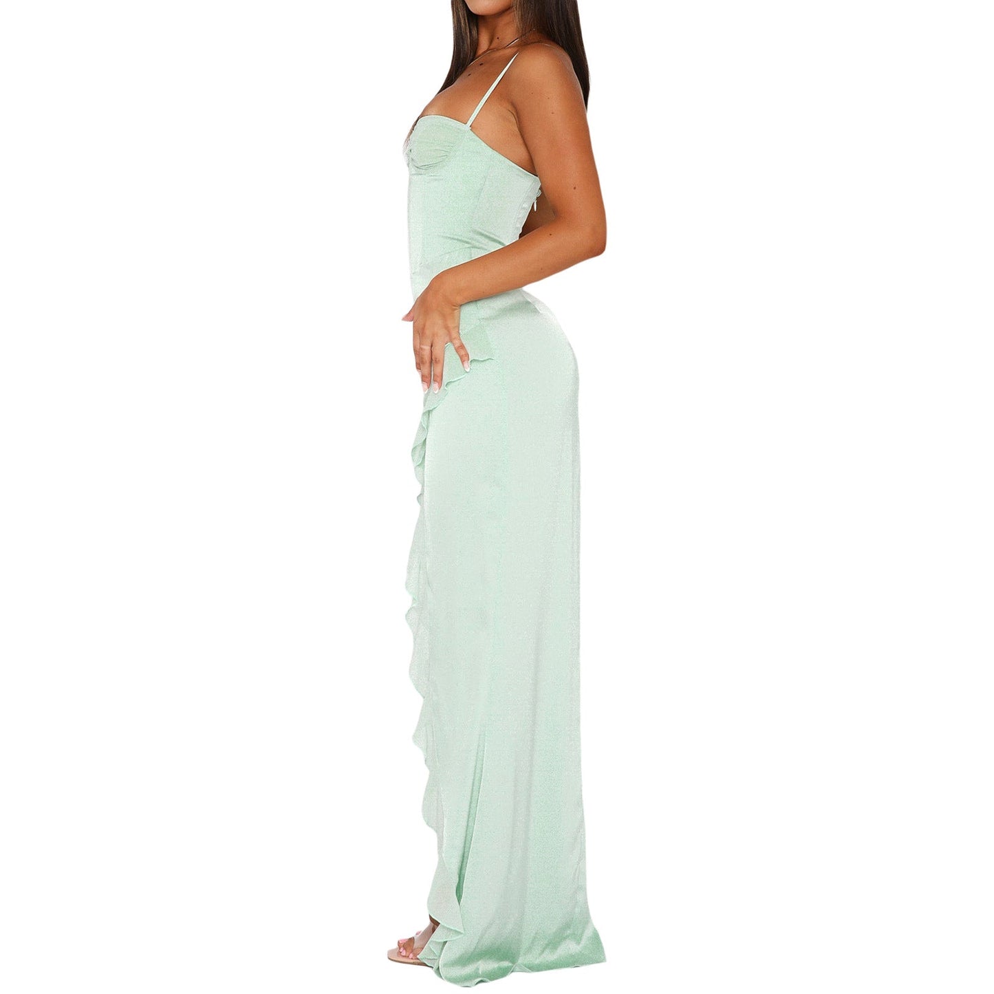 Tiffany Sleeveless High Charming Slit Formal Dress