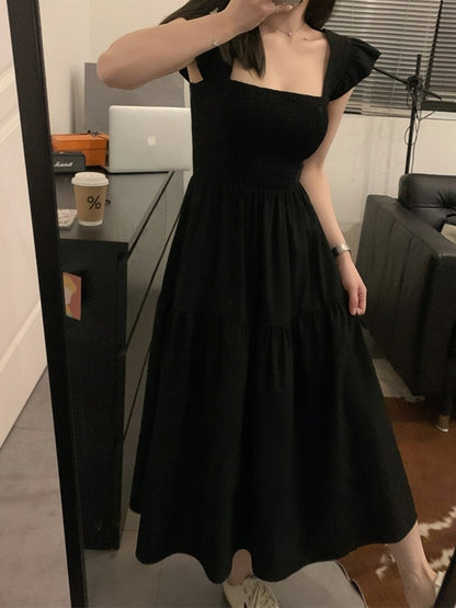 Black French Hepburn Dress