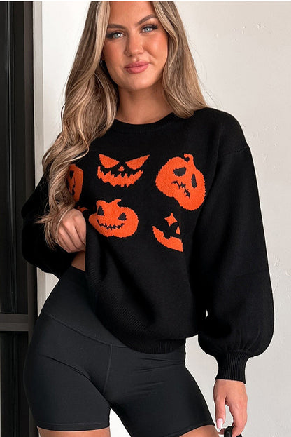 Casual Halloween Knit Pullover Sweater